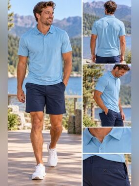 Men’s all in Motion gold polo